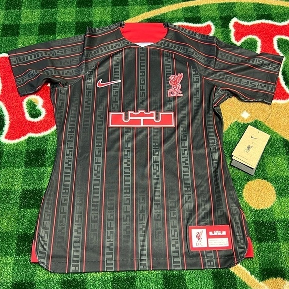Nike Tops - Nike Lebron x Liverpool FC Dri-Fit Stadium Soccer Jersey Womens Small FD0627-061